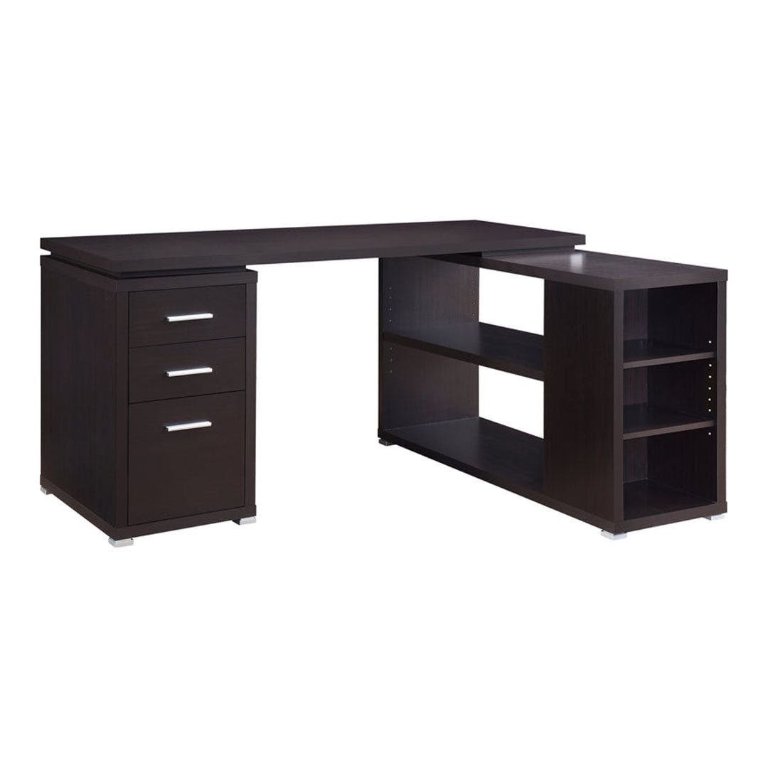 Escritorio de oficina en forma de L de Yvette: espacioso y práctico