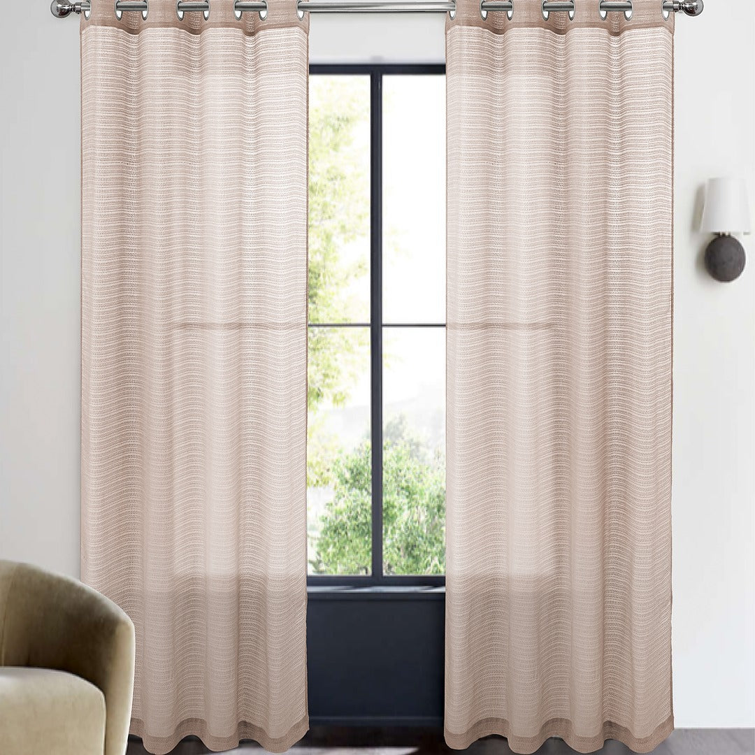 Zarin Soft Textured Sheer Grommet Panel