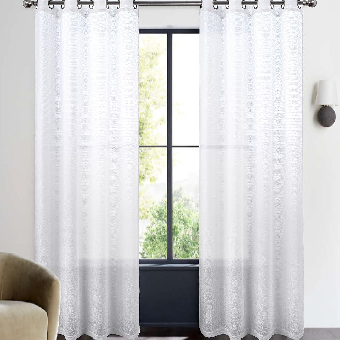 Zarin Soft Textured Sheer Grommet Panel