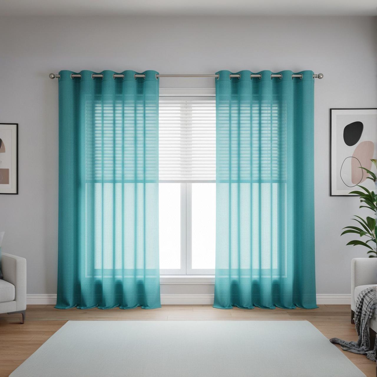 Lonnie Sheer Metallic Grommet Panel