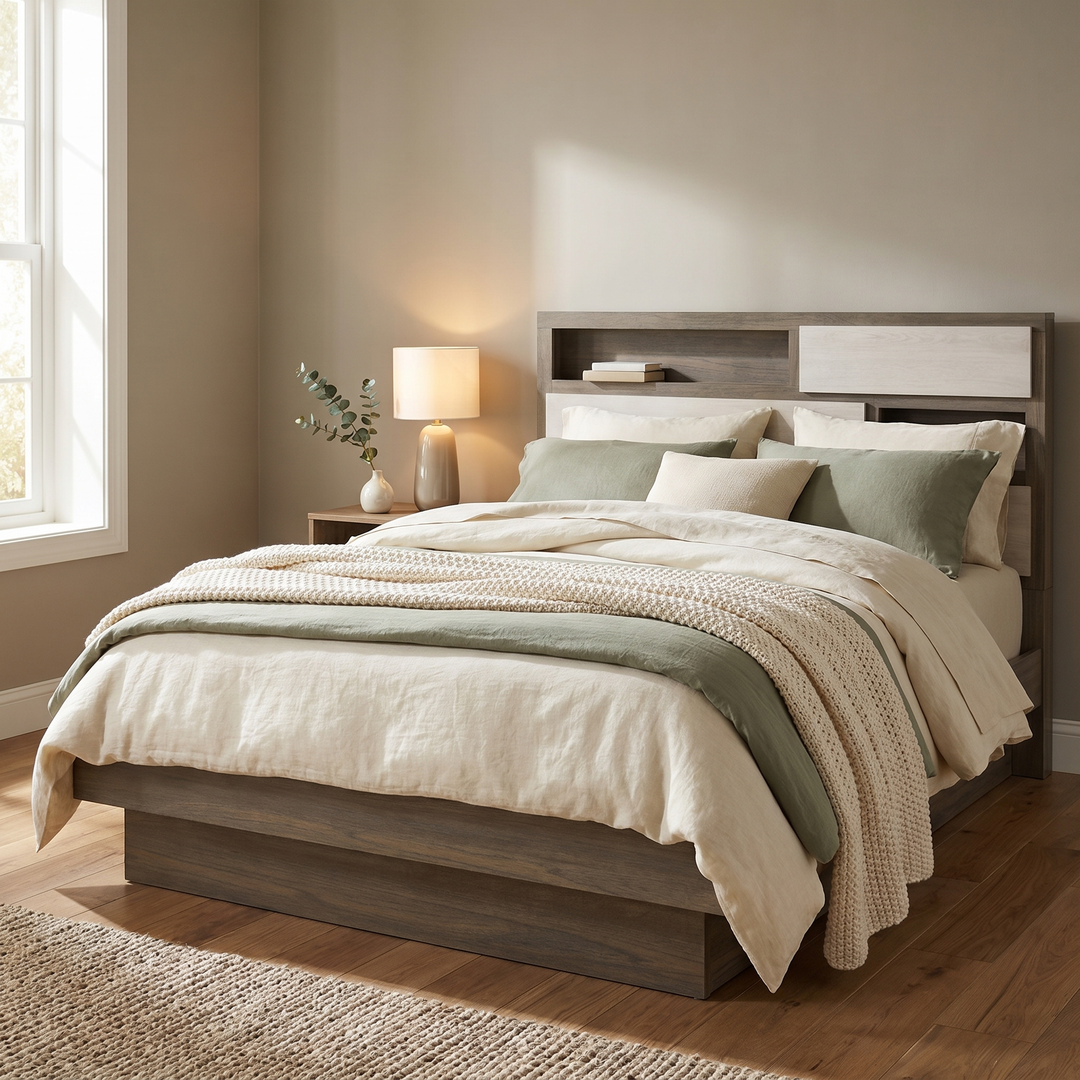 Gem Platform Bed - Pinterest lifestyle bedroom shot