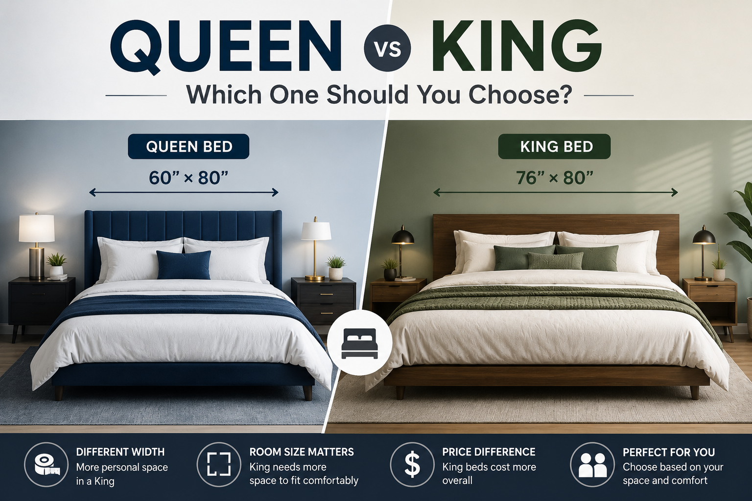 Queen vs King: Dimensions