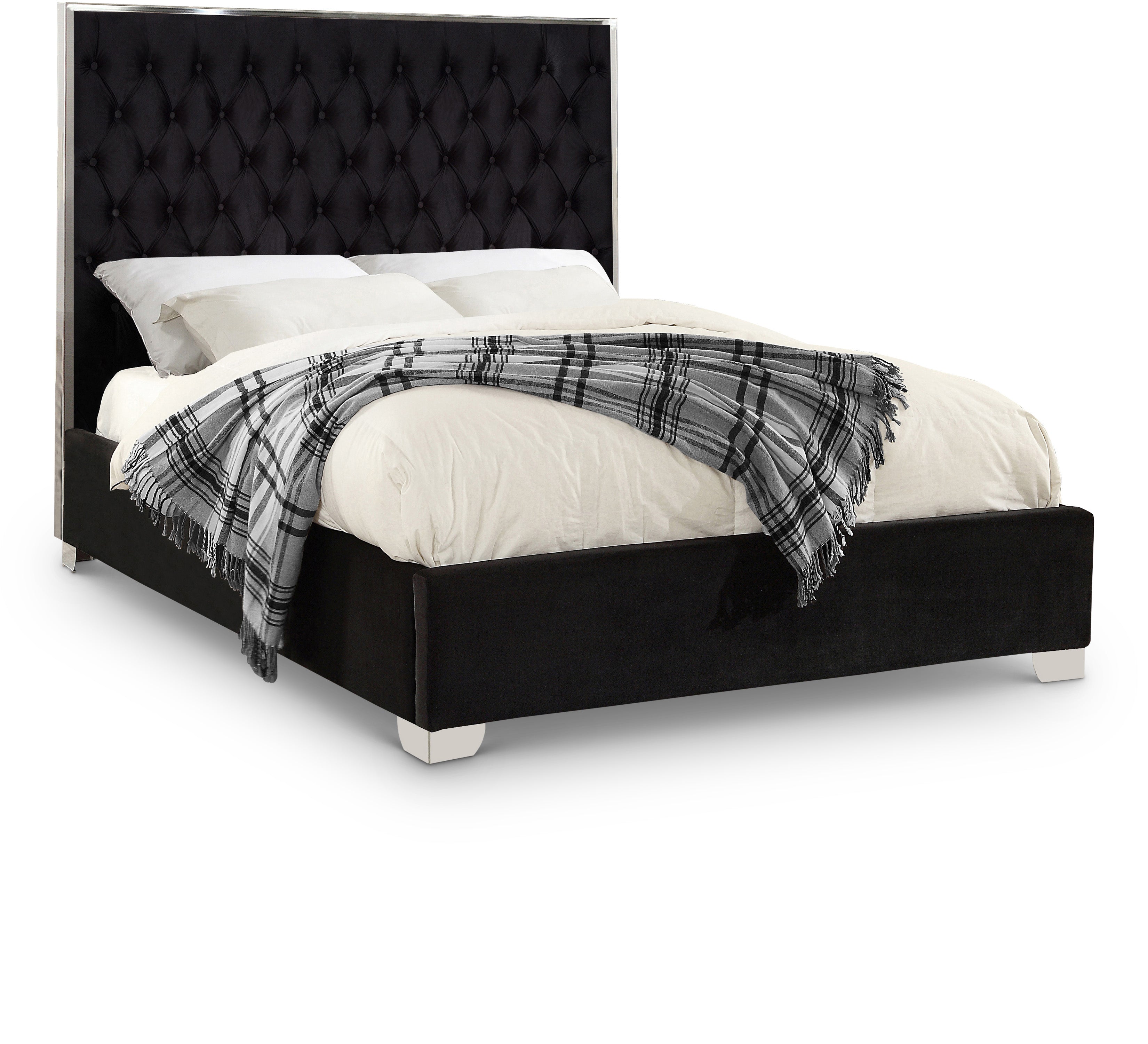 Lexi Velvet Upholstered Bed