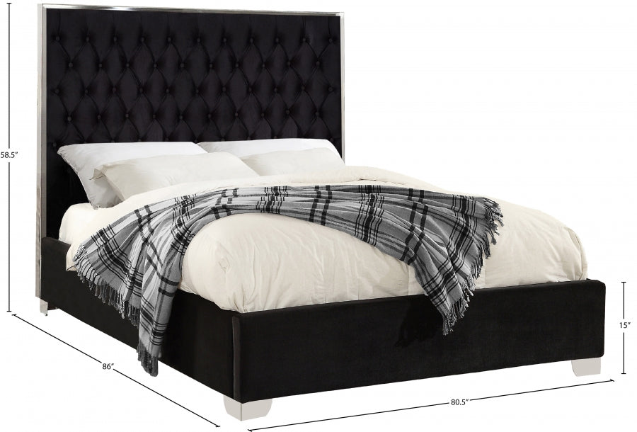Lexi Velvet Upholstered Bed