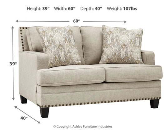 Claredon Loveseat - Dream Decor