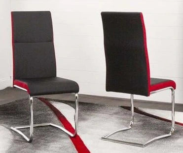 Skyline Black Polyurethane/Chrome Side Chair (RTA)