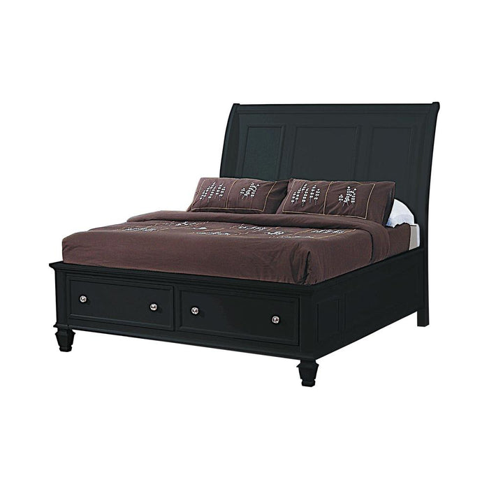 Sandy Beach Storage Sleigh Bed