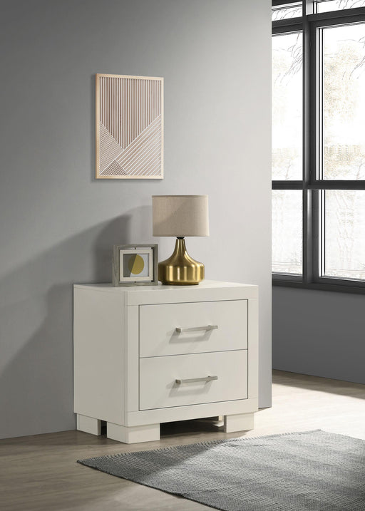 Jessica 2-drawer Nightstand White image