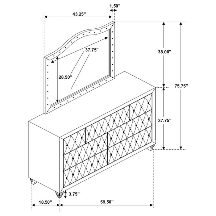 Deanna 7-drawer Dresser