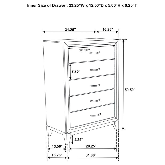 Watson Bedroom Set Grey Oak