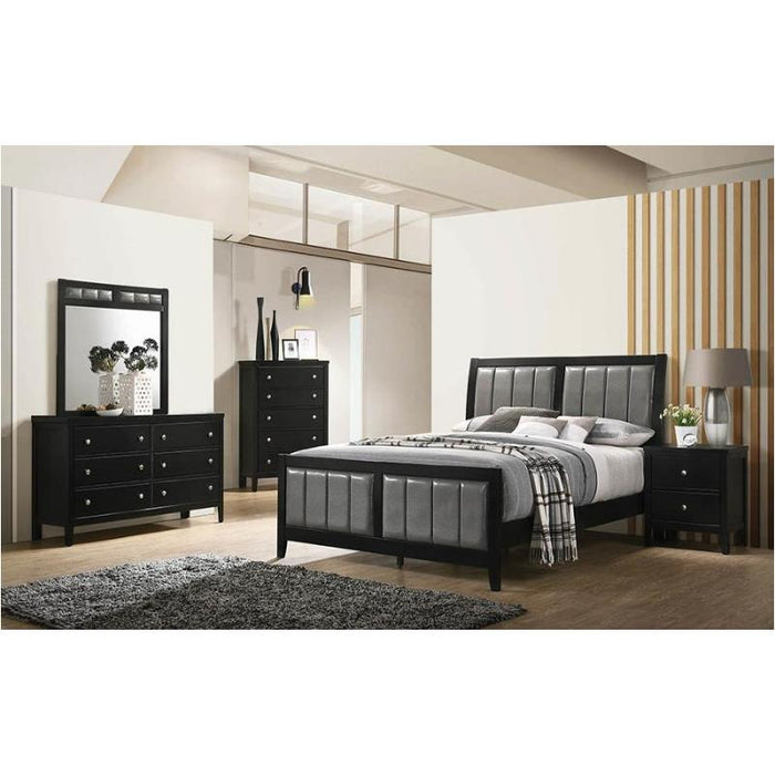 Carlton Queen Bed Black