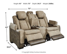 Next-Gen DuraPella Two Tone Power Reclining Loveseat