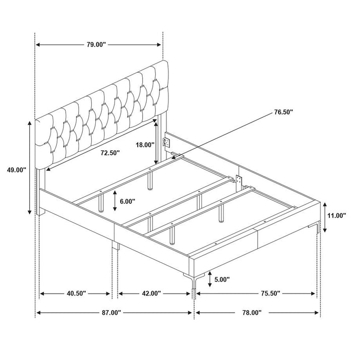 Kendall Tufted Panel Bed