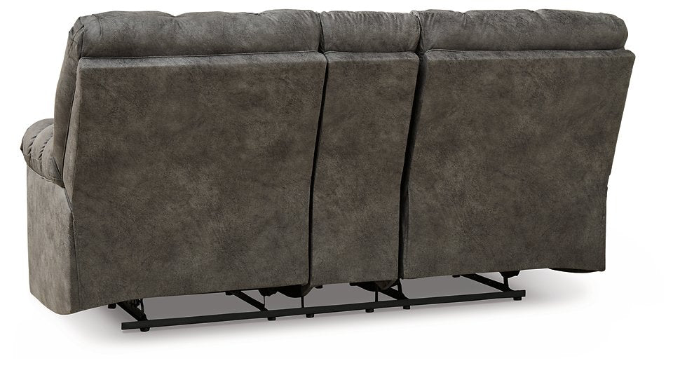 Derwin Reclining Loveseat with Console