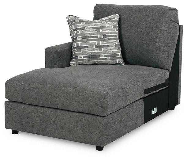 Edenfield 3-Piece Sectional with Chaise Charcoal