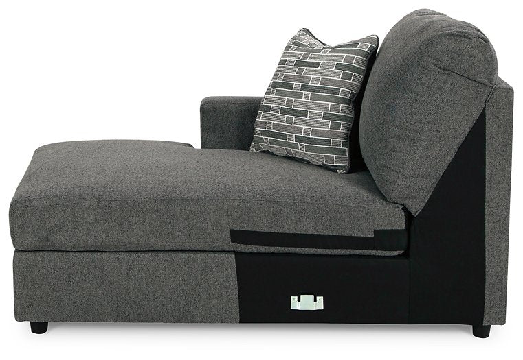 Edenfield 3-Piece Sectional with Chaise Charcoal