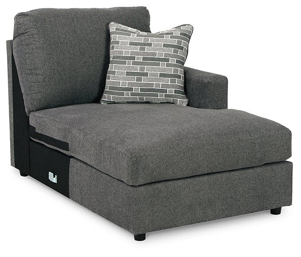 Edenfield 3-Piece Sectional with Chaise Charcoal