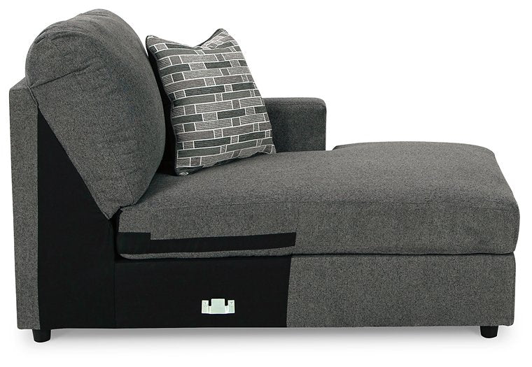 Edenfield 3-Piece Sectional with Chaise Charcoal