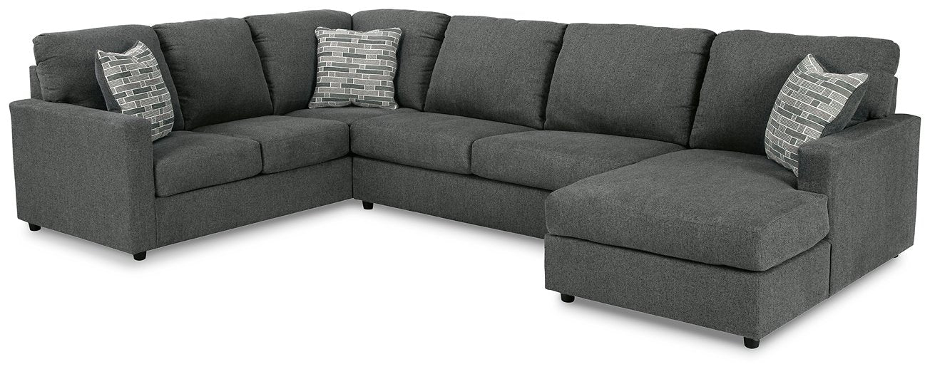 Edenfield 3-Piece Sectional with Chaise Charcoal