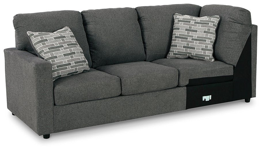 Edenfield 3-Piece Sectional with Chaise Charcoal