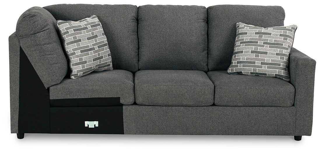 Edenfield 3-Piece Sectional with Chaise Charcoal