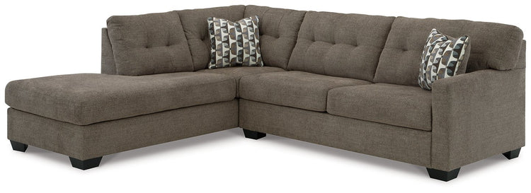 Mahoney Chocolate 2-Piece Sectional with Chaise