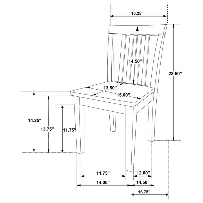 Rory 5-piece Dining Set Multi Color