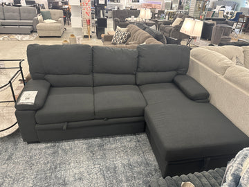 Sofá chaise longue Tessaro seccional con cama extraíble