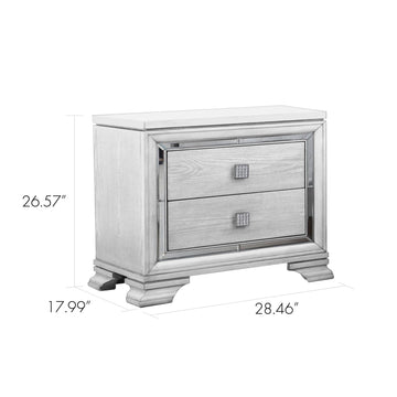 Valmont Nightstand with USB Port | Bedside Charging