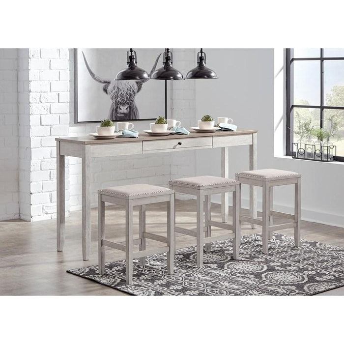 Skempton Rectangular Dining Room Counter Table Set