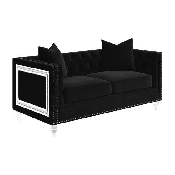 Delilah Stationary Fabric Loveseat