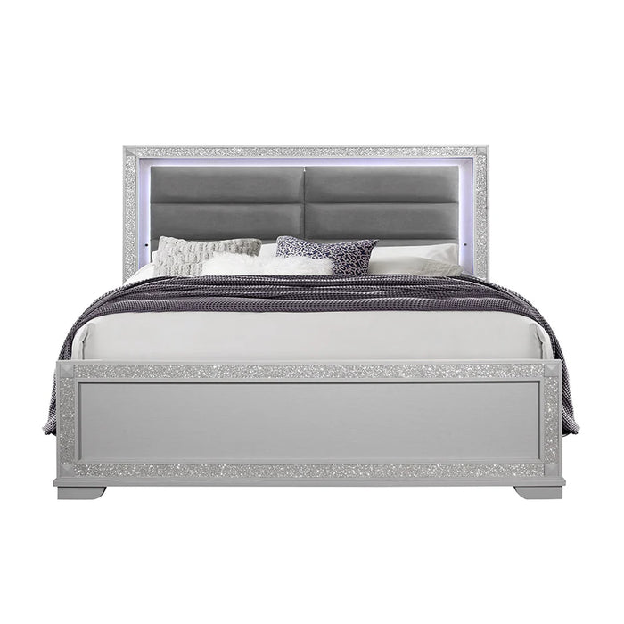 Chalice Silver Bed with Led