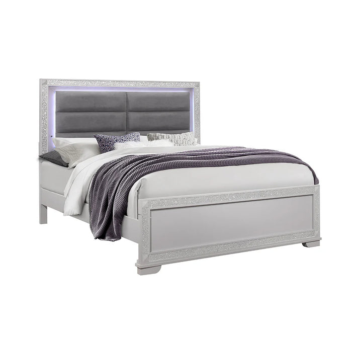 Chalice Silver Bed with Led