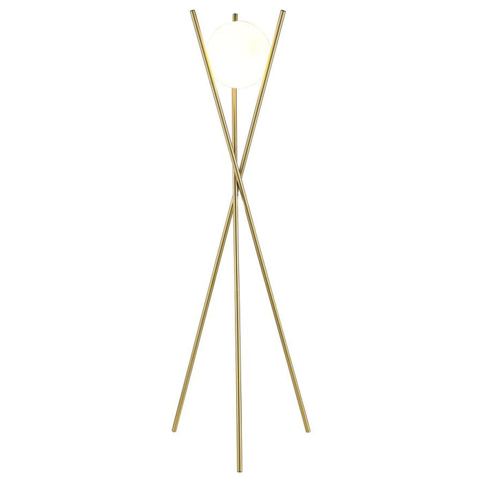 Yamileth Tripod Floor Lamp Gold