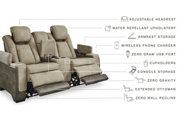 Next-Gen DuraPella Two Tone Power Reclining Loveseat