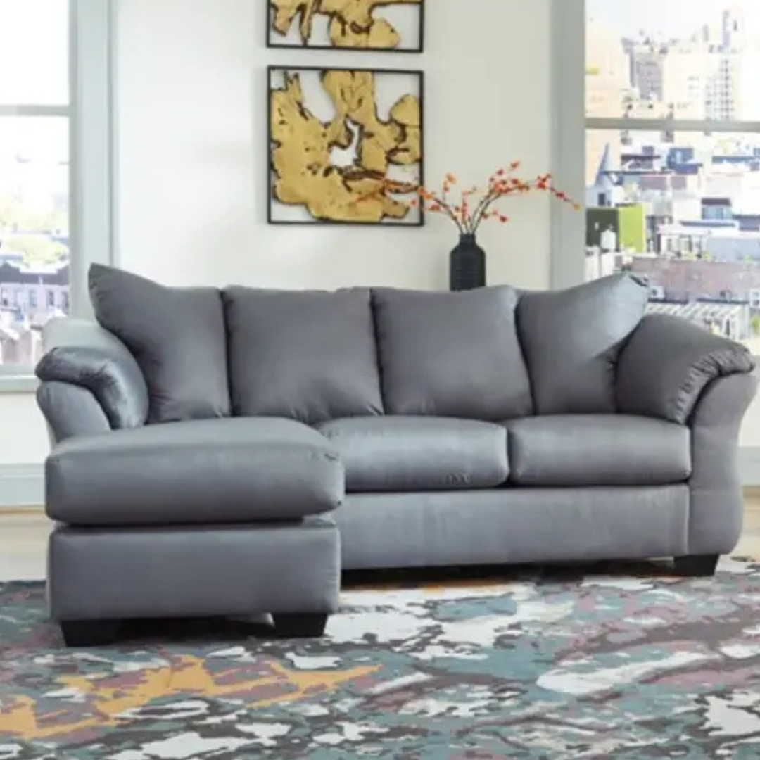 Ashley Furniture Darcy - Steel Sofa Chaise 1