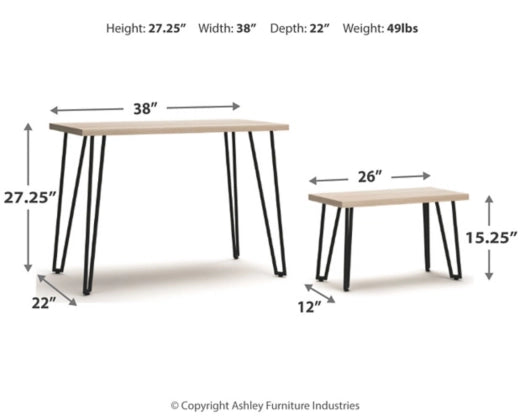 Blariden Desk w/Bench