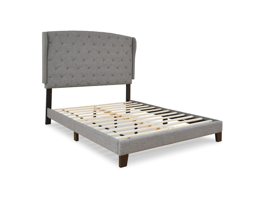 Vintasso Queen Upholstered Bed with Button Tufting