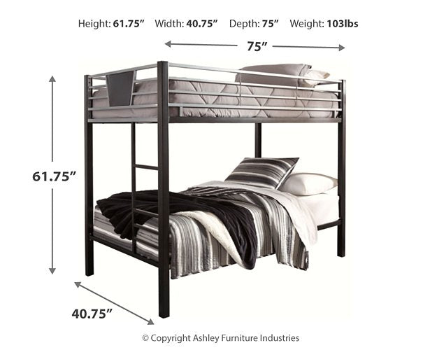 Dinsmore Twin/Twin Bunk Bed with Ladder