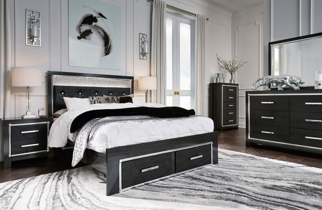 Kaydell Glam Upholstered Bedroom Set