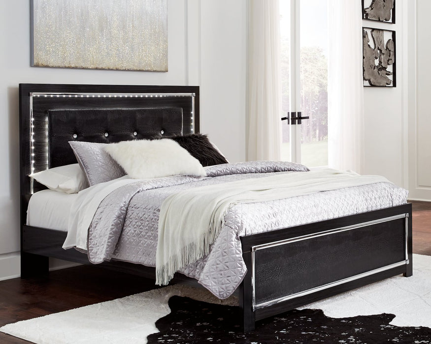 Kaydell Black Upholstered Bedroom Set