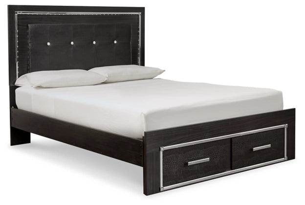 Kaydell Black Upholstered Bedroom Set