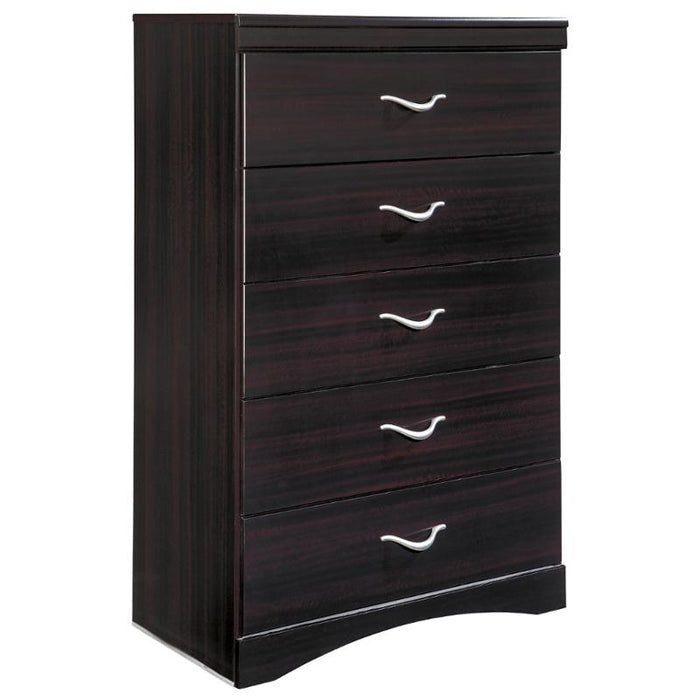 Zanbury - Merlot Five Drawer Chest