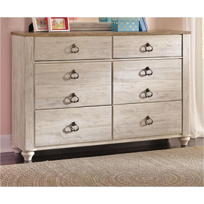 Willowton - Whitewash Dresser