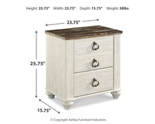 Willowton Nightstand - Dream Decor