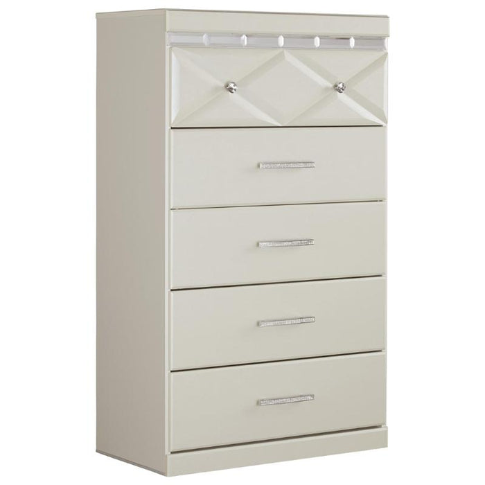 Dreamur - Champagne Five Drawer Chest