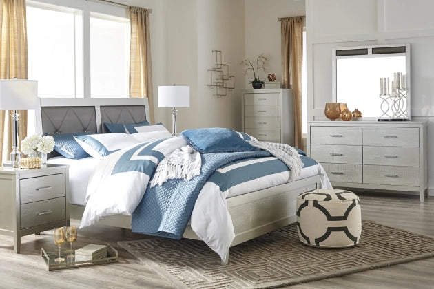 Olivet Upholstered Panel Bedroom - Dream Decor