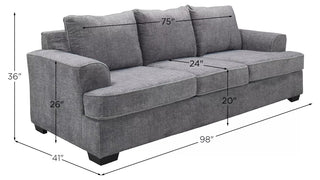 Ritzy Gray Sofa