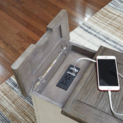 Bolanburg Chairside End Table with USB Ports & Outlets