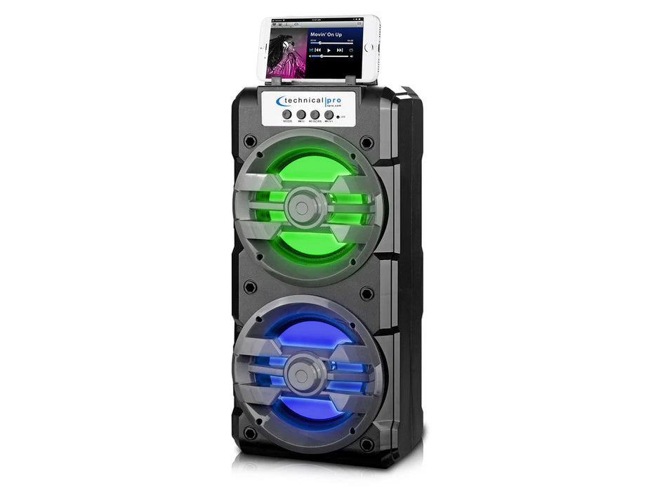 Double 4 inch Rechargeable  Speaker with Bluetooth